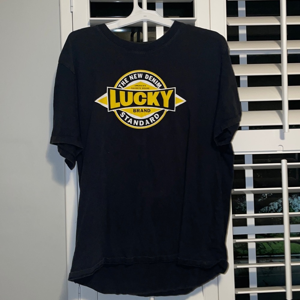 Men’s Lucky Brand Black Tshirt Large